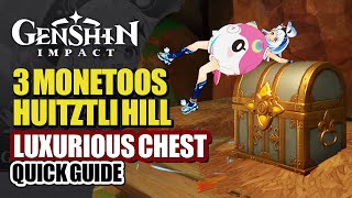 3 Monetoos Natlan Seelies At Huitztli Hill Stone Wall Guide  Luxurious Chest  Genshin Impact 50 [upl. by Pamela545]