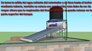 INSTALACIÓN DE CALENTADOR SOLAR CON CALENTADOR DE GAS DE DEPÓSITO [upl. by Isnyl154]