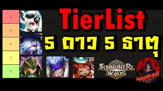 Summoners War  TierList มอนเตอร์ 5 ดาว 5 ธาตุ ตัวไหนเก่ง  โกง และ เหมาะกับคอนเทนต์อะไรบ้าง 2024 [upl. by Magel72]