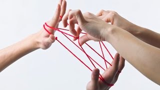 String games how to do a cats cradle string figure [upl. by Cacie220]