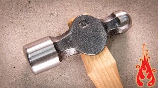 Blacksmithing  Making a ball peen hammer [upl. by Oludoet]