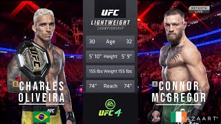 Conor McGregor vs Charles Oliveira  Full Fight Highlights Promo  Conor Beats Oliveira KO punch [upl. by Silyhp]