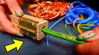 How to STRIP Copper WIRE  Top 3 DIY Stripping devices  INCREDIBILE [upl. by Canter]