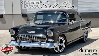 1955 CHEVROLET BEL AIR FRAME OFF RESTOMOD FOR SALE [upl. by Aicnorev751]