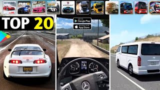 TOP 20 Best Driving Games for Mobile [upl. by Haughay124]