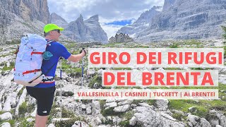 DOLOMITI DI BRENTA  Vallesinella  Casinei  Tuckett  Ai Brentei [upl. by Inavoig]