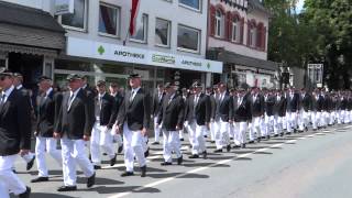 optocht in Olsberg van de schutterij Schützenfest [upl. by Lazos]