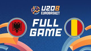 Class Games 915  Albania v Romania  Full Basketball Game  FIBA U20 Womens EuroBasket 2024 Div B [upl. by Kepner]