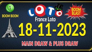 18112023 French 549 Prediction Today winning prediction for France Lotto French lotto prediction [upl. by Ellis]