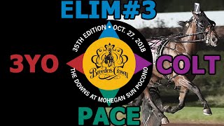 2018 Breeders Crown Elim3  This Is The Plan  3YO Colt Pace [upl. by Loresz]