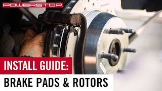 How To Install A New Set of Brake Pads amp Rotors  PowerStop [upl. by Junie275]