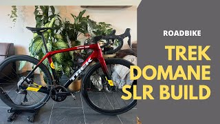 Building new Trek Domane SLR Shimano 105 to Shimano Ultegra [upl. by Erdnaed]