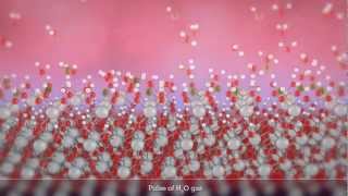 Animation of atomic layer deposition of hafnium oxide [upl. by Kenn772]