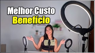 Iluminação BOA e BARATA para YouTubers  Vale a pena comprar Ring Light para gravar vídeos youtube [upl. by Hacker]