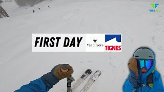 Opening Skiing Day TignesVal DIsere 202324 was a WHITE OUT [upl. by Kenelm]