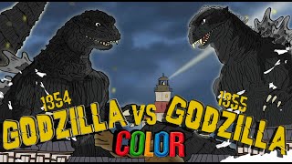 GODZILLA 1954 VS GODZILLA1955KAIJU MOMENTS [upl. by Orips]