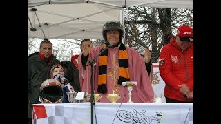 Motoraduno di Fossano 2018  Larrivo di Don Biker Don Mario [upl. by Leesen846]