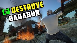 CJ Destruye Badabun l Gta San Andreas Loquendo [upl. by Zeculon]