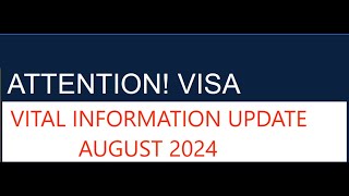 VITAL INFORMATION UPDATE AUGUST 2024 [upl. by Nikita]