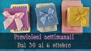 ♀️♂️Nuovi incontri previsionisettimanali dal 30 settembre al 6 ottobre cartenapoletane [upl. by Sadick850]