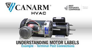 How to use Canarm Motor Labels with Terminal Post Connections [upl. by Atsira873]