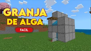 Granja de ALGA MAS Fácil de Minecraft Bedrock 12130 🥬 [upl. by Neelyahs]