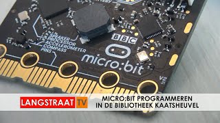 Microbit programmeren in de Bibliotheek Kaatsheuvel  Langstraat TV [upl. by Enimasaj809]