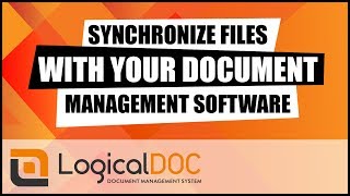 Synchronize files with your document management software [upl. by Namharludba]