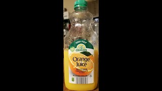 Natures Nectar High Pulp Never from Concentrate Pasteurized Orange Juice Review [upl. by Renata]