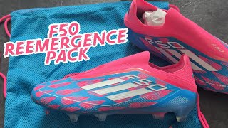 Adidas F50 Elite Laceless  Reemergence Pack  Rafael Leao amp Lionel Messi Boot [upl. by Amuwkuhc202]