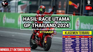 Hasil Motogp Hari iniHasil Race Gp Thailand 2024Klasemen Motogp 2024 TerbaruJadwal Motogp 2024 [upl. by Housum]