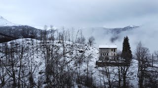 4 VIVERE IN MONTAGNA  RISVEGLIO SOTTO LA NEVE  CROISSANT COTTI A LEGNA [upl. by Notffilc]