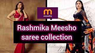 meesho stylish and trending saree collection of rashmikamandanna trending [upl. by Erlandson551]