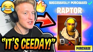 Tfue BUYS amp LOVES His NEW quotRAPTORquot SKIN CEEDAYS SKIN Fortnite FUNNY amp EPIC Moments [upl. by Candide222]