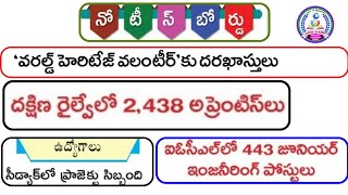 CDAC లో ప్రాజెక్టు సిబ్బంది APPLICATIONS FOR WORLD 🌎 HERITAGE VOLUNTEER [upl. by Weinberg873]