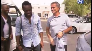 Michael Essien ya está en Madrid [upl. by Gnagflow256]