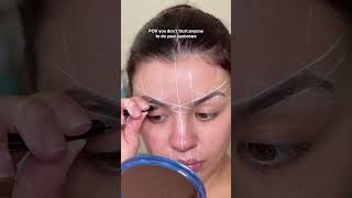 my uneven eyebrows 🤝🏼 this eyebrow mapping string [upl. by Vijnas]