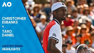 Christopher Eubanks v Taro Daniel Highlights  Australian Open 2024 First Round [upl. by Cotsen]