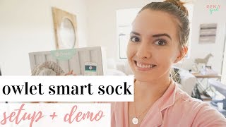 Owlet Baby Monitor Setup  Demo  Review 👶🏼✨  Owlet Smart Sock 2 2018 [upl. by Cheyney]