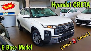 Hyundai Creta Diesel Base Model  Creta E Diesel Base Model  Hyundai Creta E Diesel Model 2024 [upl. by Nossaj]