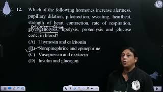 Which of the following hormones increase alertness pupillary dilation piloerection sweating [upl. by Timothee]