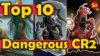 Top 10 Most Dangerous Low CR monsters Part 2 CR 2 Creatures DnD 5E [upl. by Ardnatal]