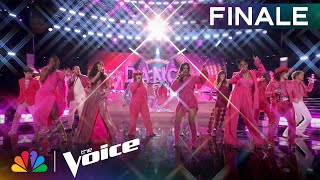 The Top 12 Finalists and Rudi Perform Dua Lipas quotDance The Nightquot  The Voice Live Finale  NBC [upl. by Otsirc423]