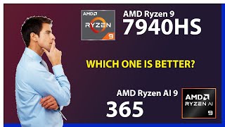 AMD Ryzen 9 7940HS vs AMD Ryzen AI 9 365 Technical Comparison [upl. by Yaner]