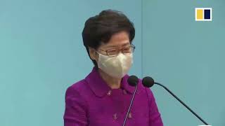 WATCH LIVE  HK Chief Executive Carrie Lam press conference [upl. by Arahat]