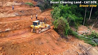 Dozer Clearing Land  CAT D7R One of The Best Heavy Equipment [upl. by Hermy]