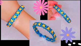 LEARN HOW TO MAKE MACRAME BRACELET 🪢💝 PARACORD BRACELET TUTORIAL [upl. by Mihcaoj887]