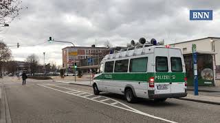 Fliegerbombe in Bruchsal  Evakuierung durch die Polizei [upl. by Ydnic372]