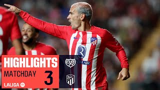 Resumen de Rayo Vallecano vs Atlético de Madrid 07 [upl. by Ardried]