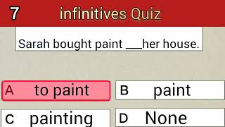 infinitives English grammar quizEnglish quiz with me [upl. by Zevahc]